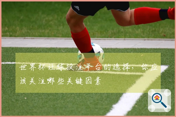 世界杯让球投注平台的选择，你应该关注哪些关键因素